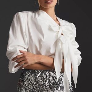 Anthropologie Maeve Poplin Blouse